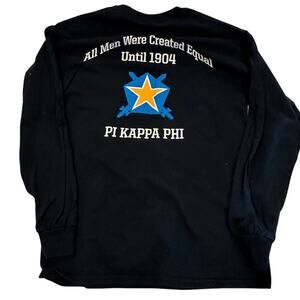 Pi Kappa Phi Black Long Sleeve T-shirt, medium